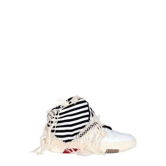 Men's White Leather Sneakers for SS22 - Picture 1 of 3